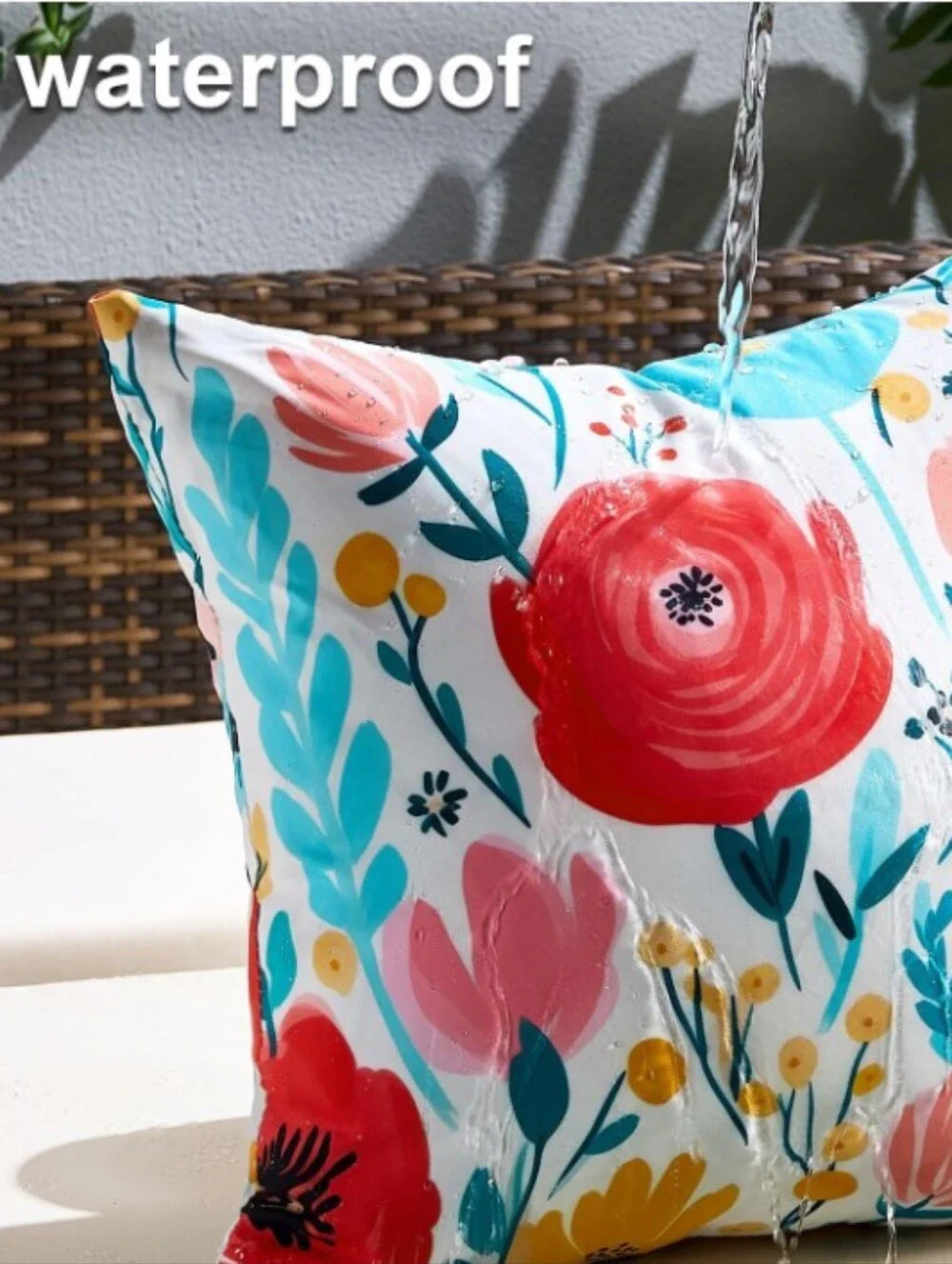 NEW! Vibrant Floral Indoor/Outdoor Pillow Covers Set Of 2